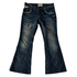 Lolita scar stitched Flared denim - wintexarchive