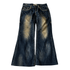 Lolita Scar Stitched Flared Denim - wintexarchive