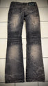 Lowbox Metal Rings Waxed Bootcut Pants - wintexarchive