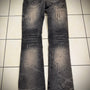 Lowbox Metal Rings Waxed Bootcut Pants - wintexarchive