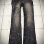 Lowbox Metal Rings Waxed Bootcut Pants - wintexarchive