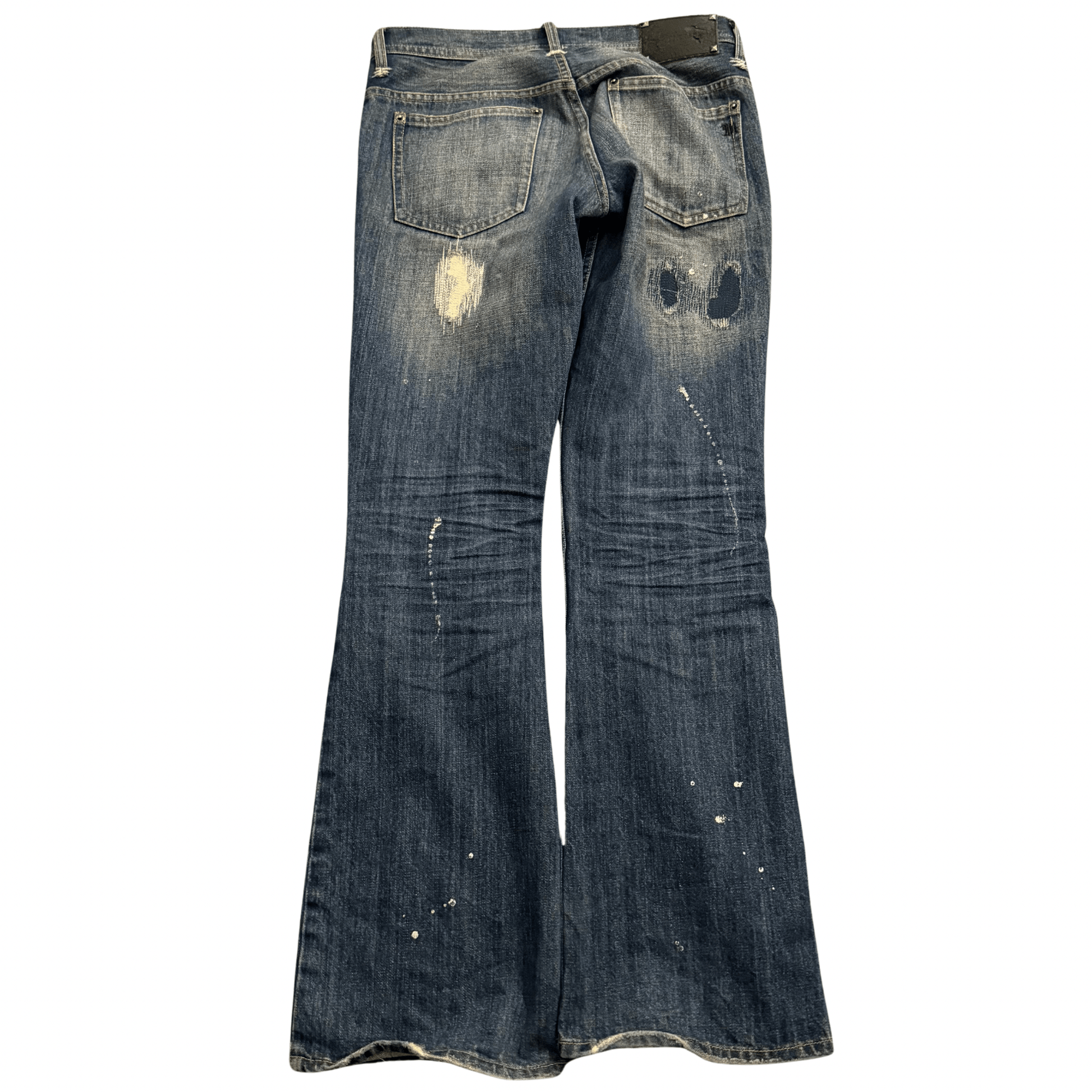 Midas Distressed Flared Denim - wintexarchive