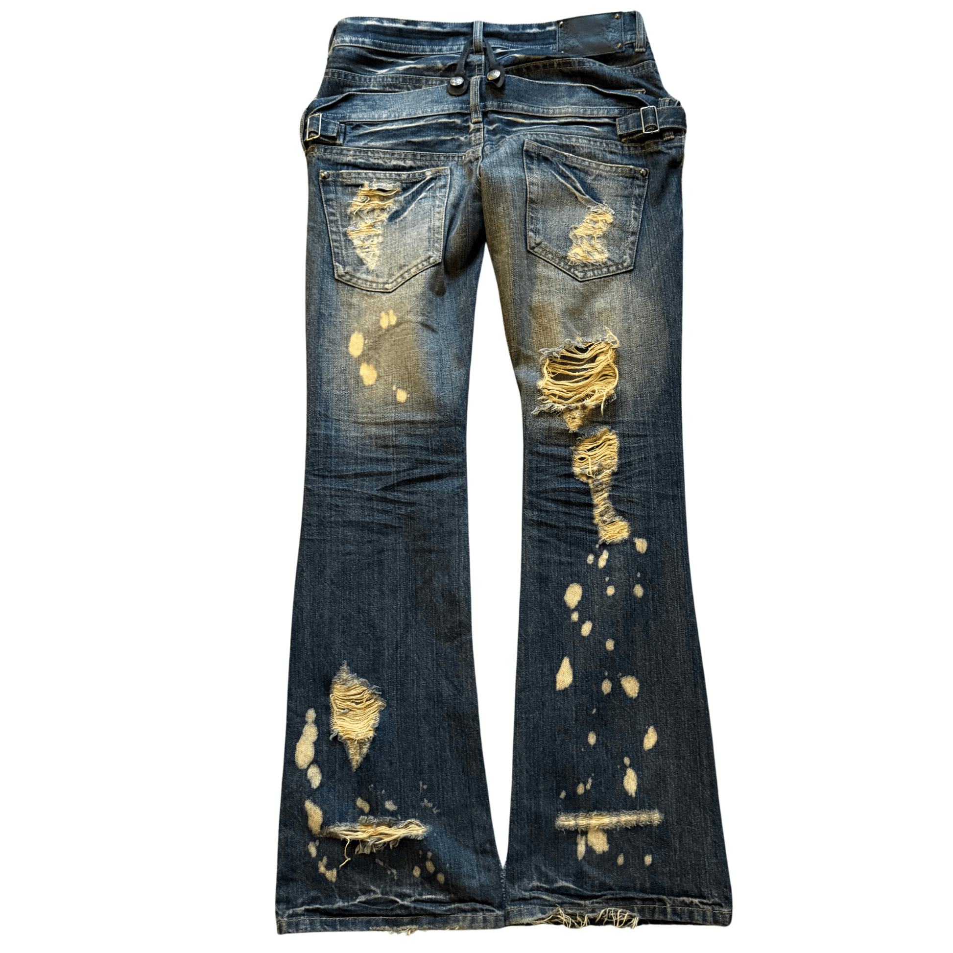 Midas Double Waisted Distressed Denim - wintexarchive