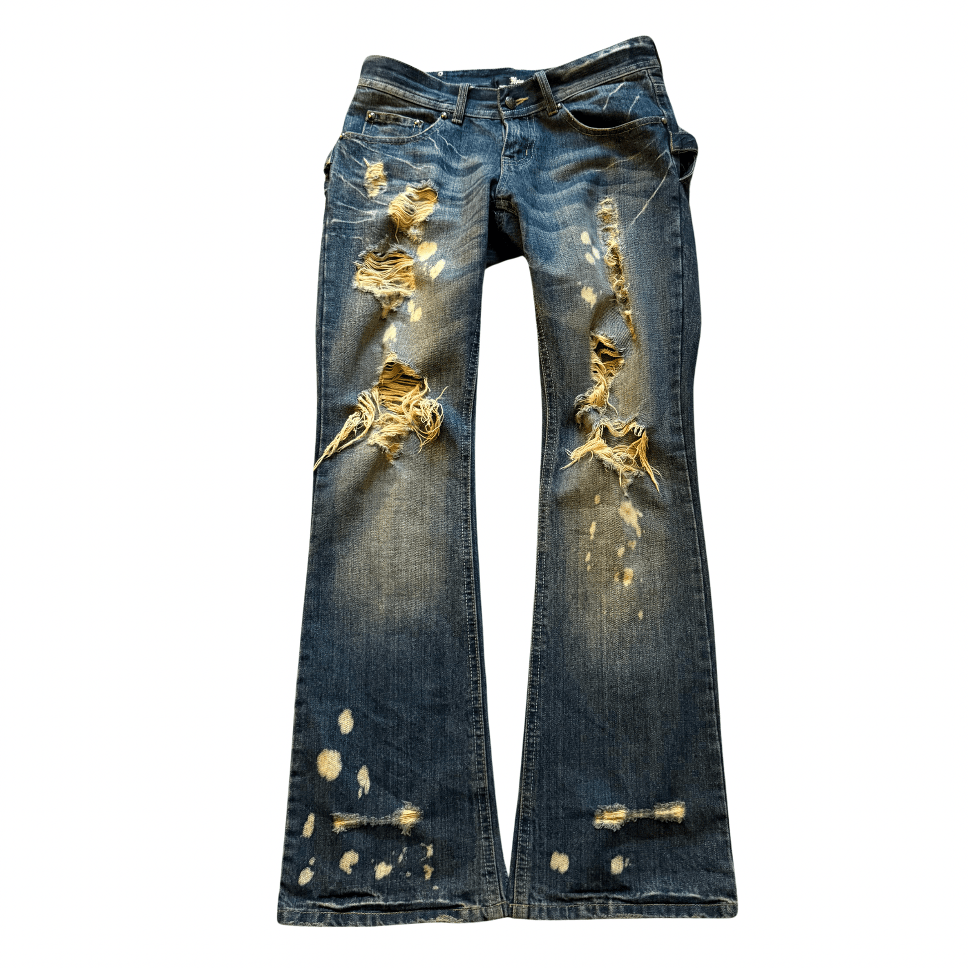 Midas Double Waisted Distressed Denim - wintexarchive