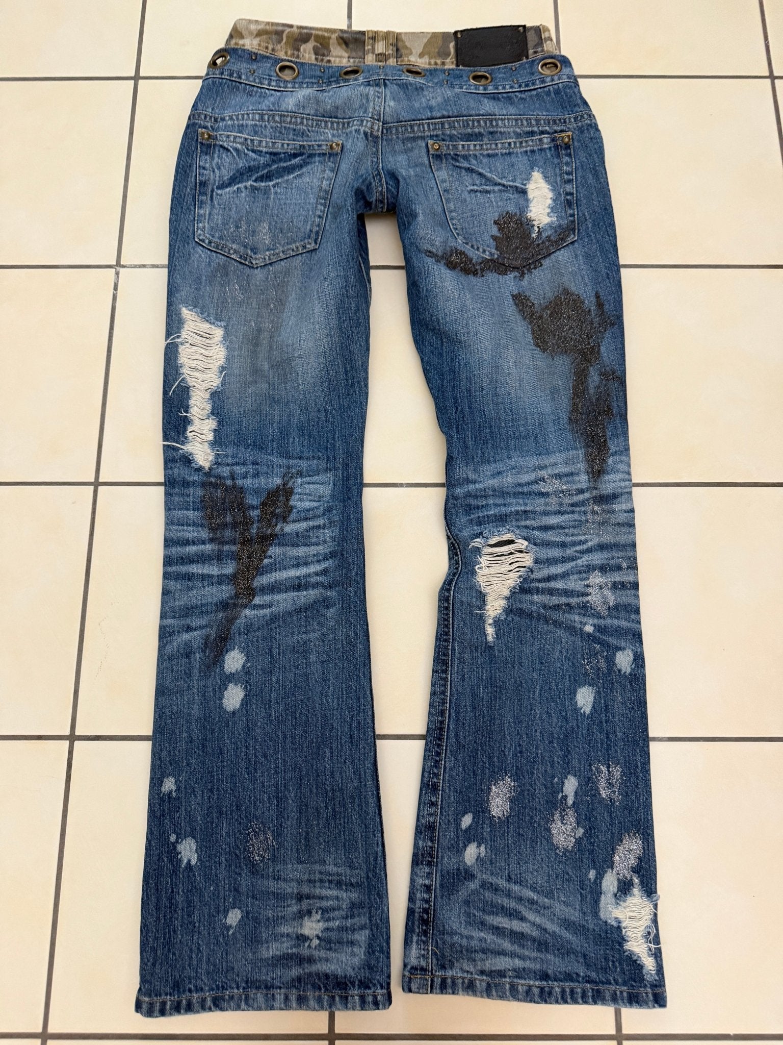 Midas Double Waisted Laced Up Flared Pants - wintexarchive