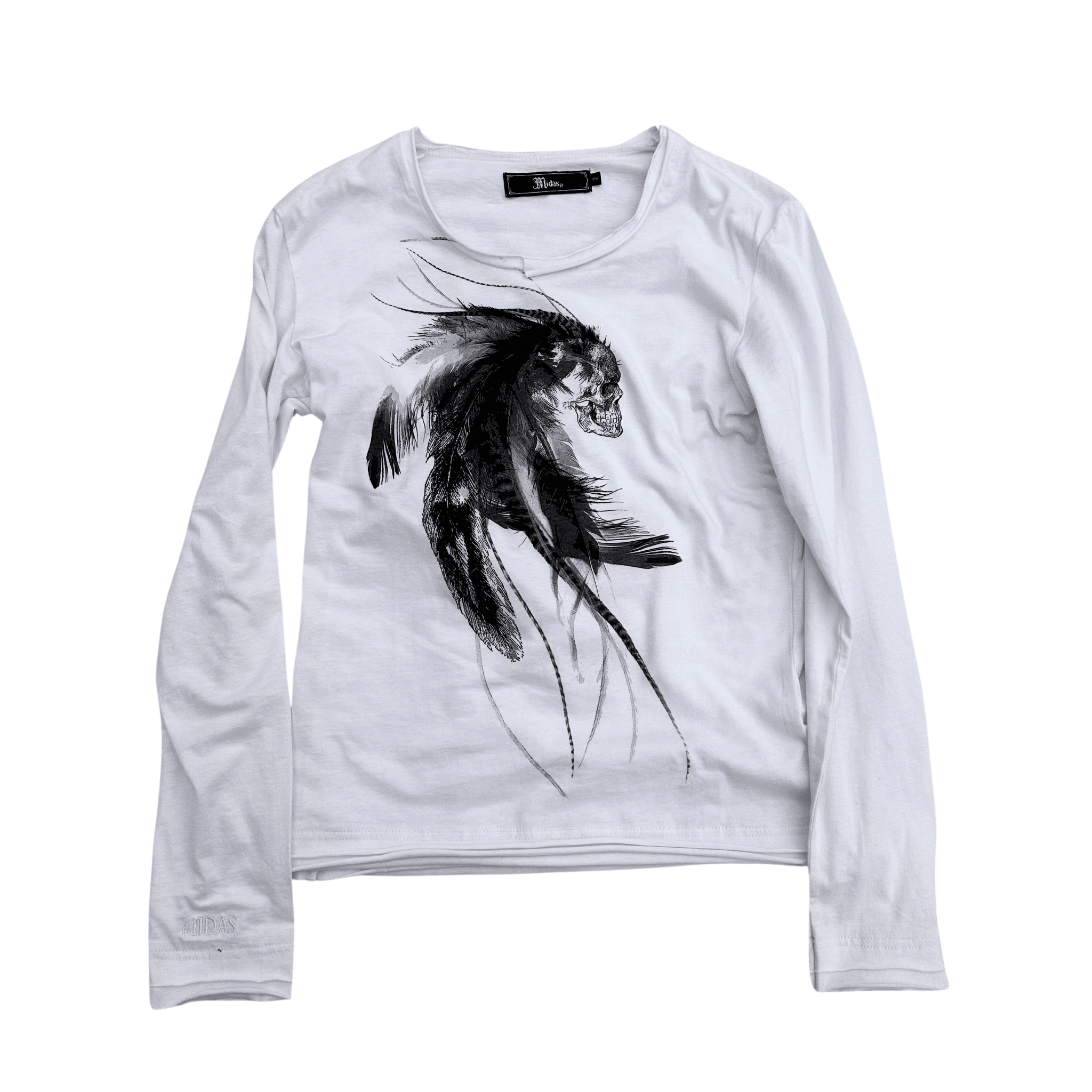Midas feather skull Longsleeve - wintexarchive