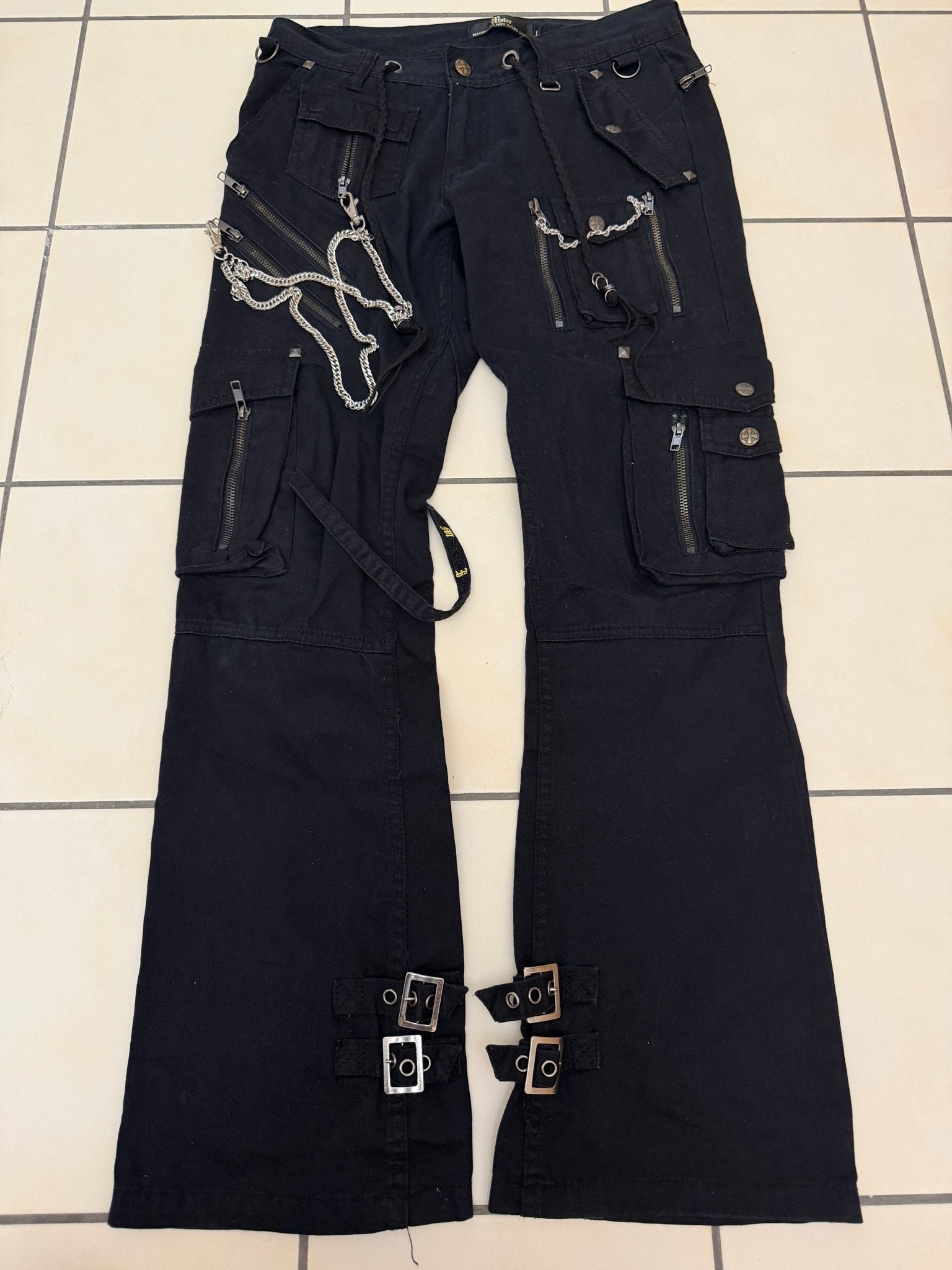 Midas Laced Up Chained Flared Pants - wintexarchive