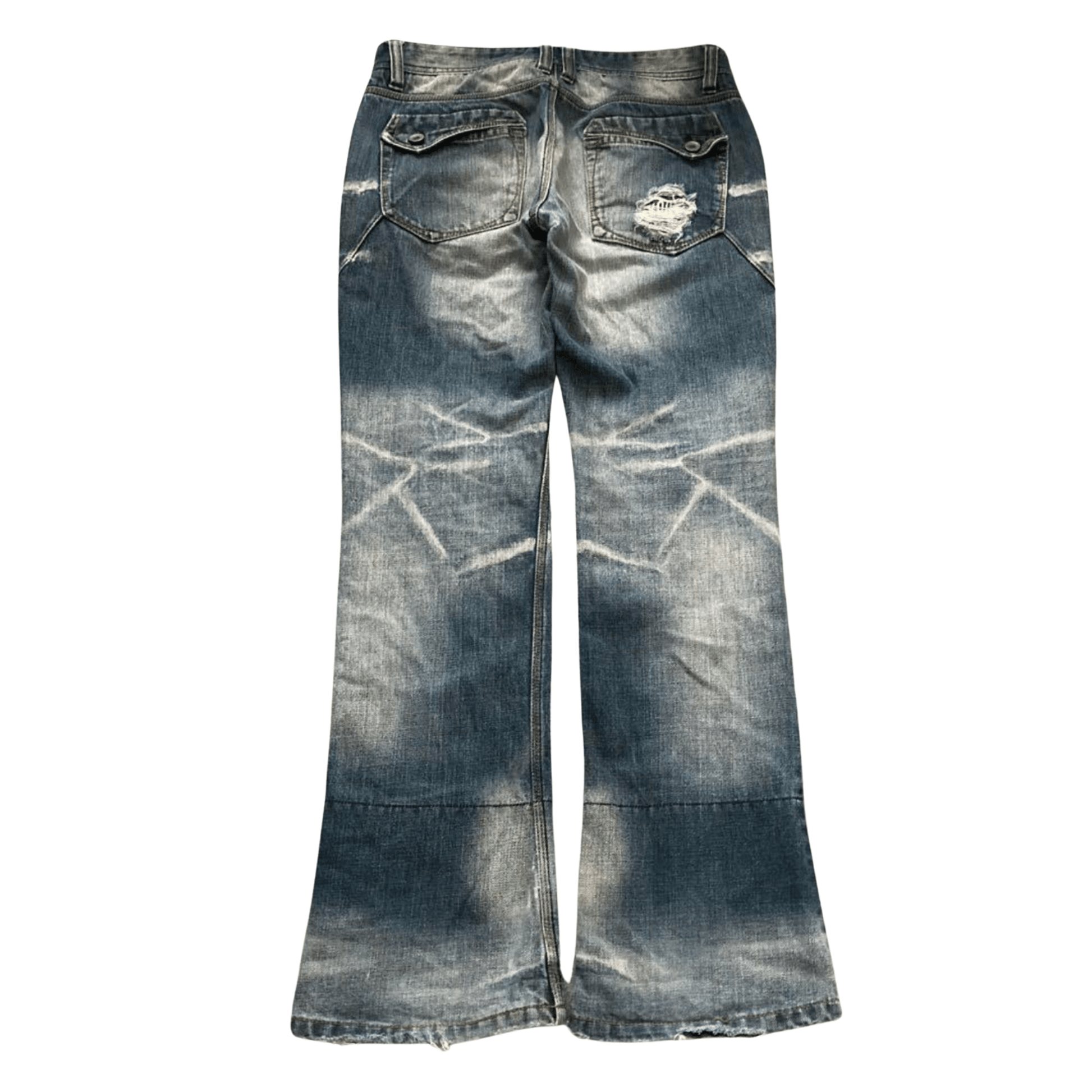 Nicole Club Flap Pocket Flared Denim - wintexarchive