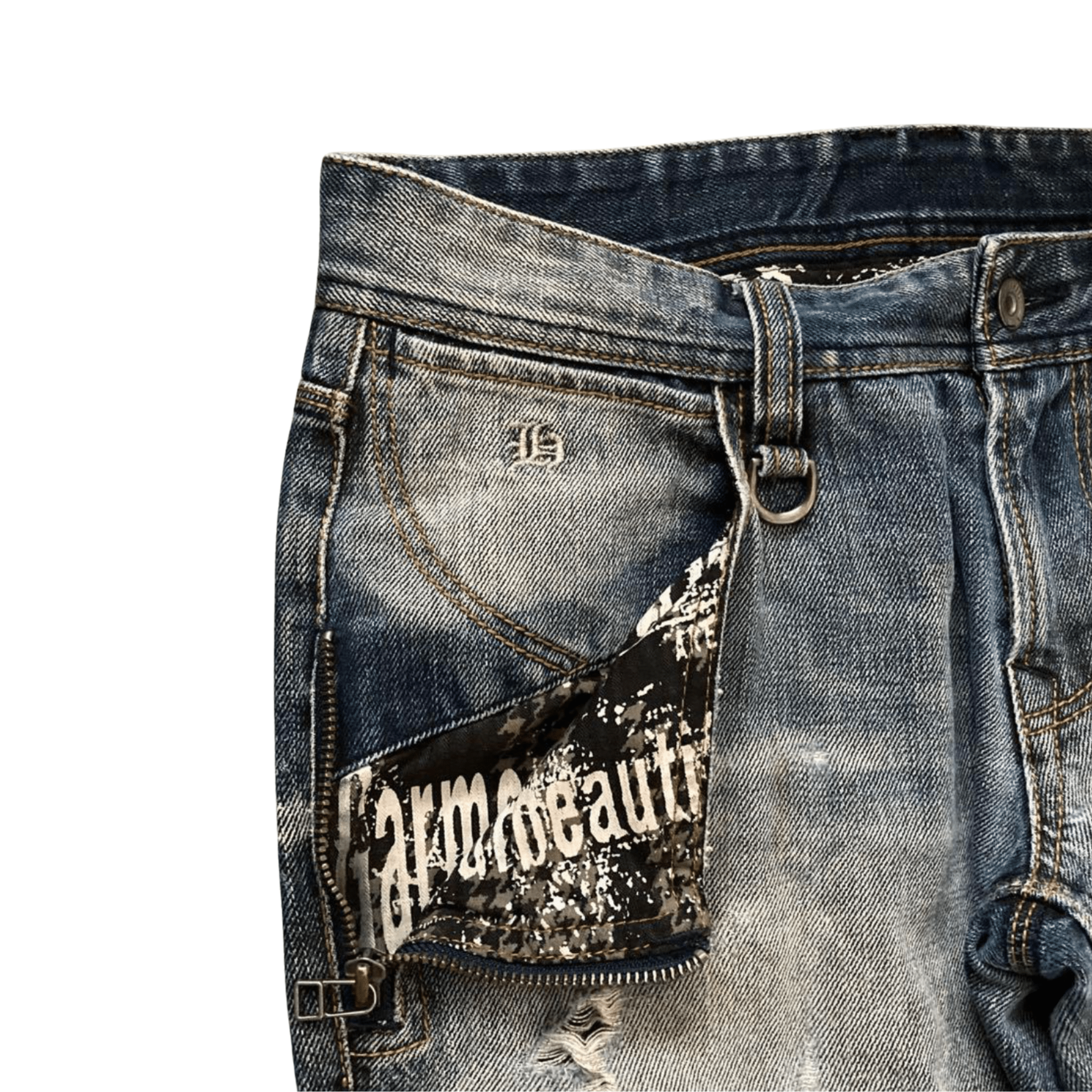 Nicole Club Flap Pocket Flared Denim - wintexarchive