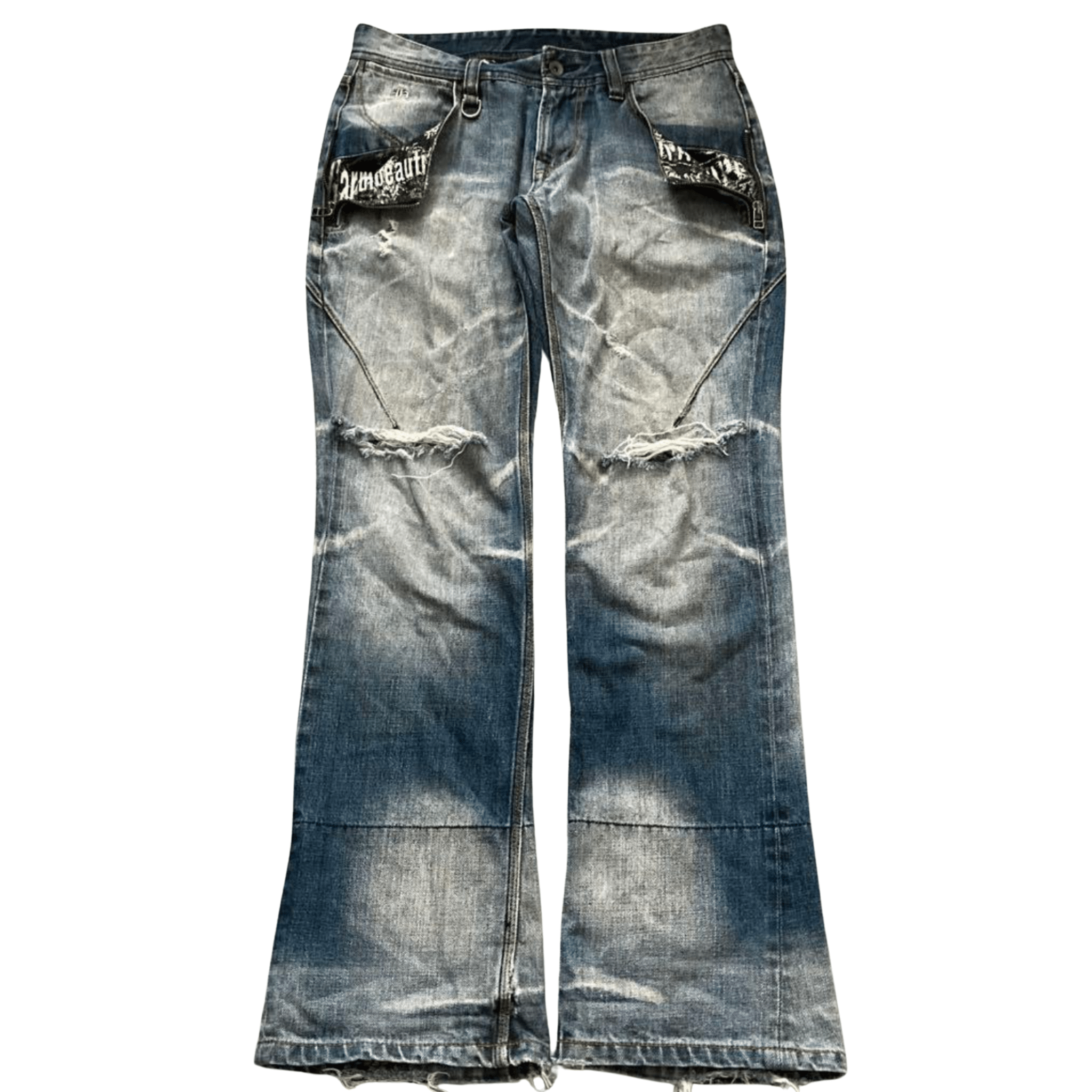 Nicole Club Flap Pocket Flared Denim - wintexarchive
