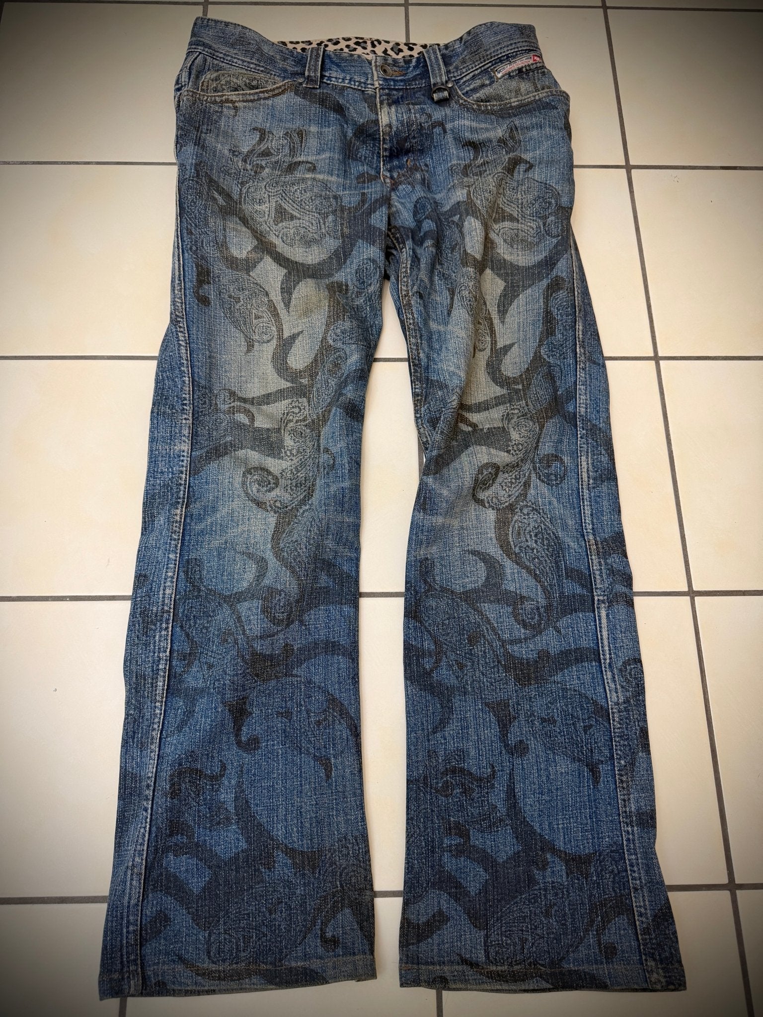 Nicole Club Leopard Tribe Bootcut Pants - wintexarchive