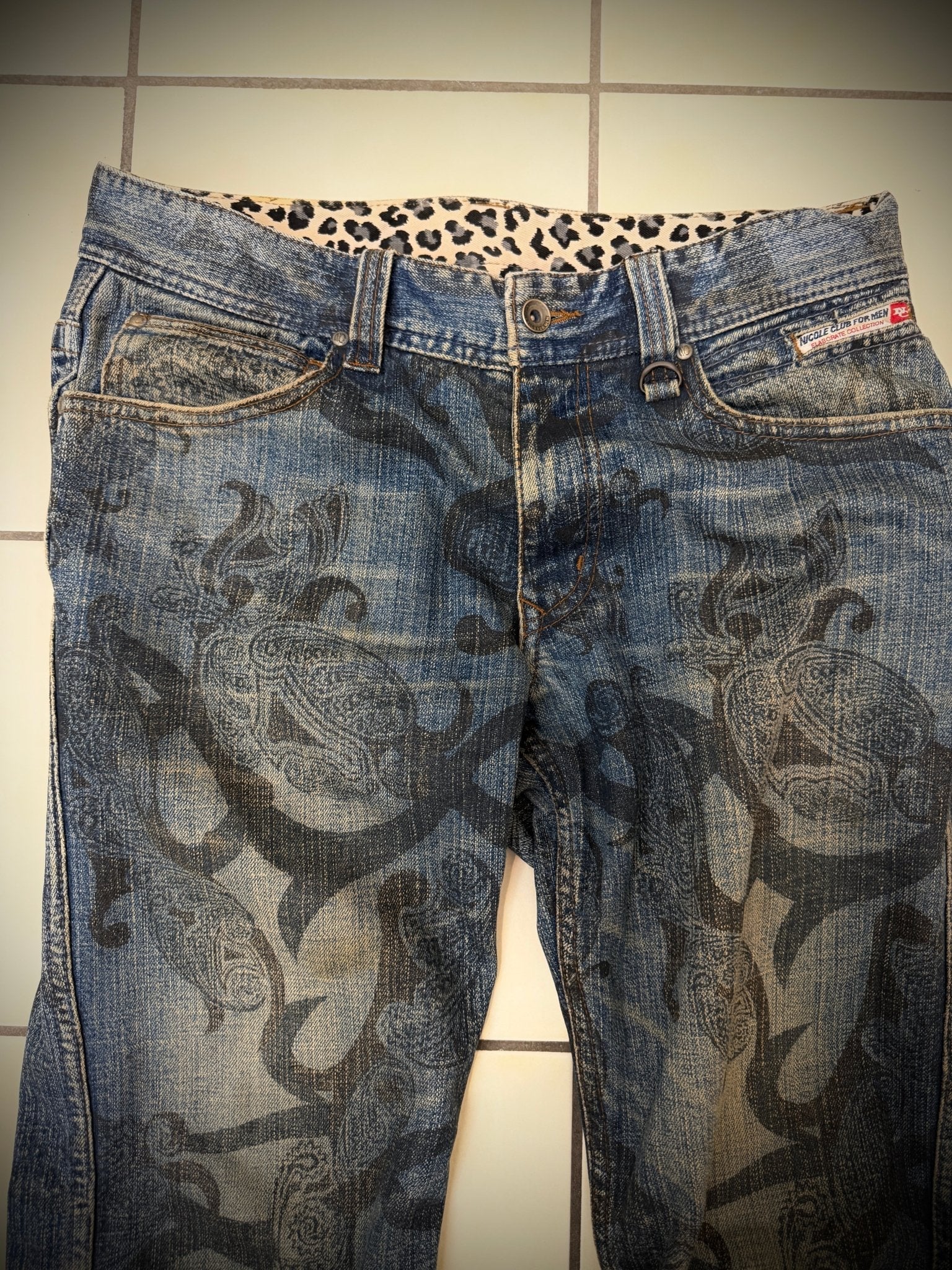 Nicole Club Leopard Tribe Bootcut Pants - wintexarchive