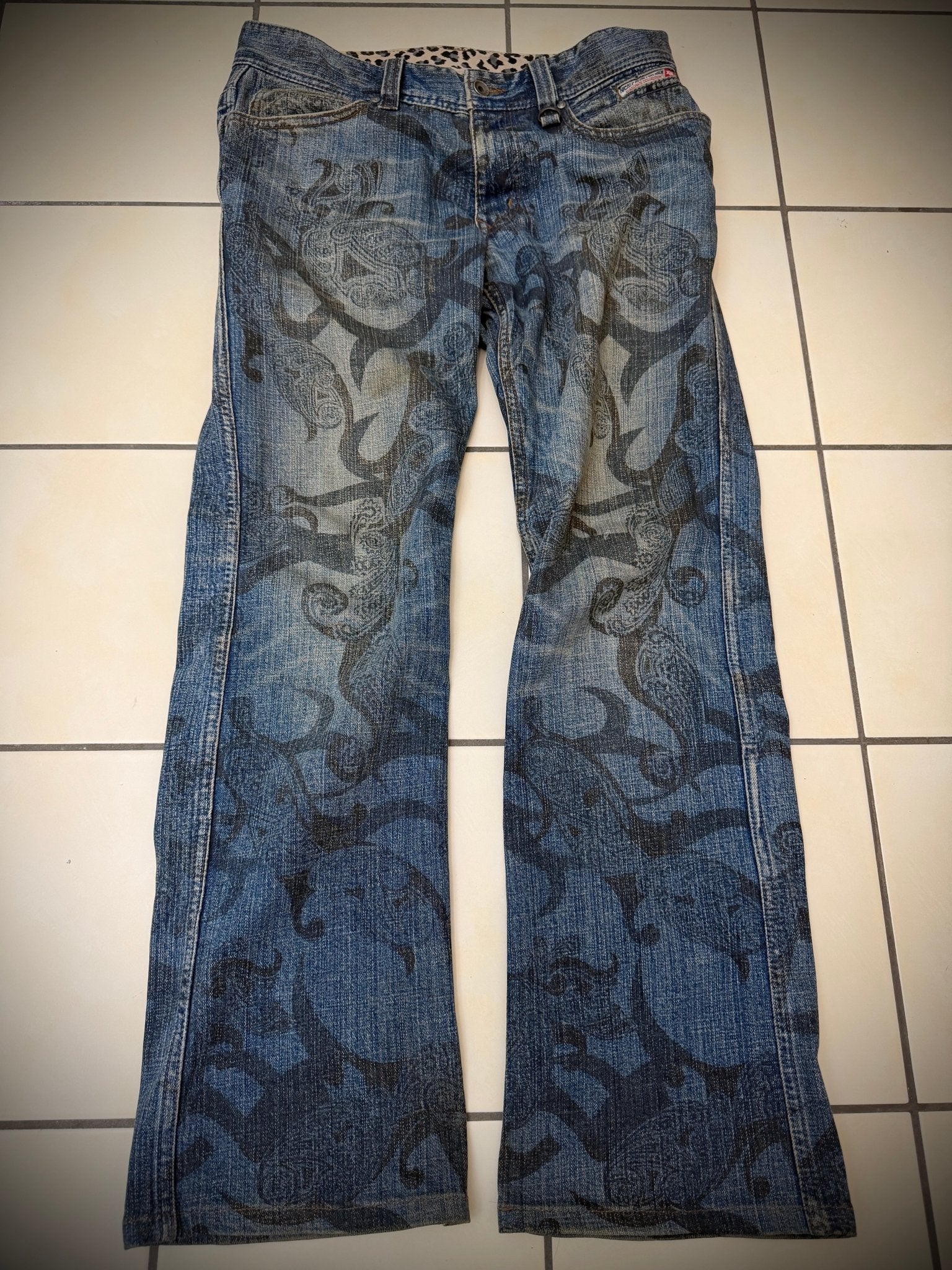 Nicole Club Leopard Tribe Bootcut Pants - wintexarchive