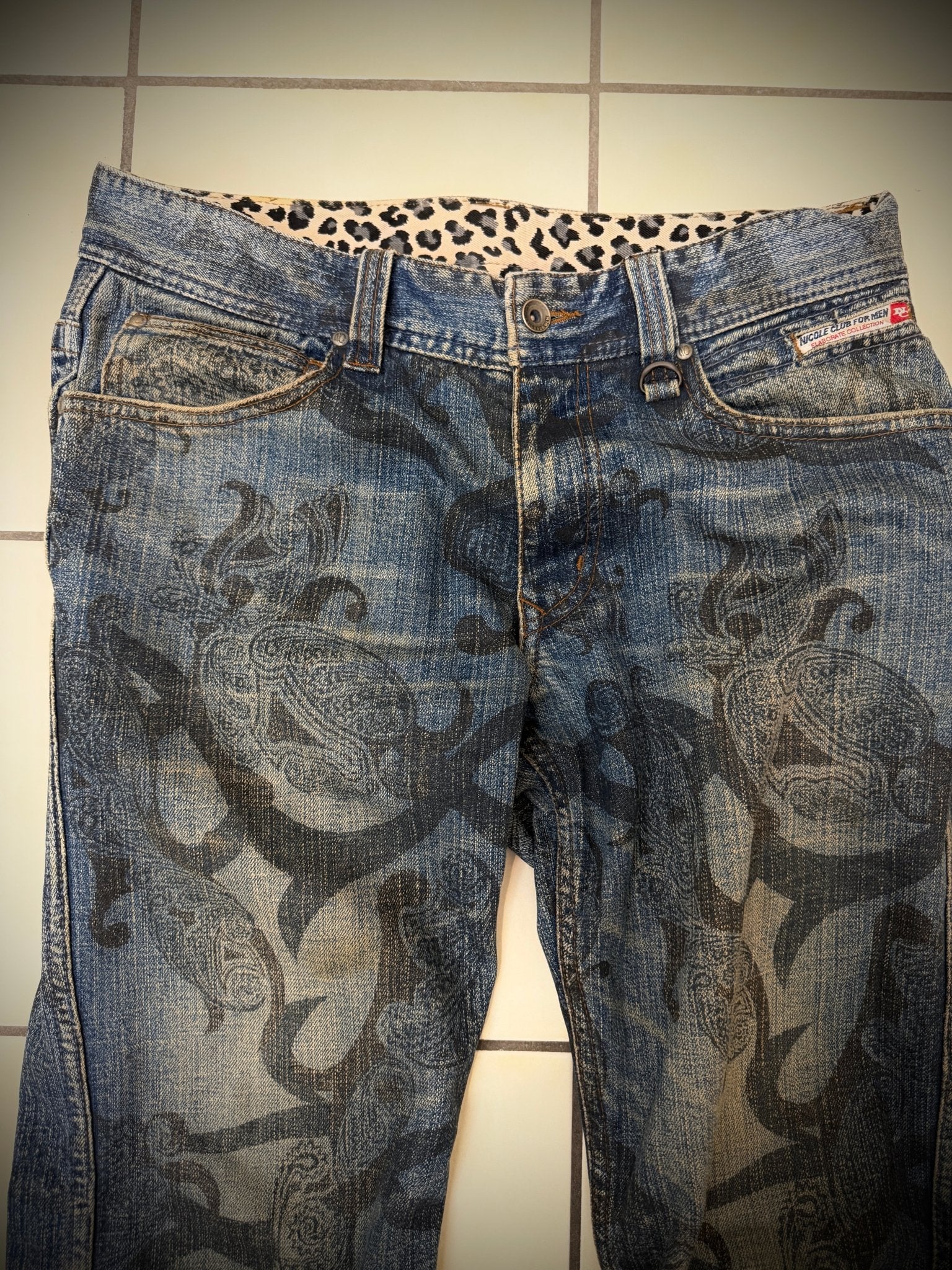 Nicole Club Leopard Tribe Bootcut Pants - wintexarchive