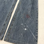 Nicole Club Splattered Patch Flared Pants - wintexarchive