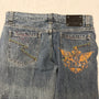 Nicole Club Splattered Patch Flared Pants - wintexarchive