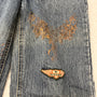 Nicole Club Splattered Patch Flared Pants - wintexarchive
