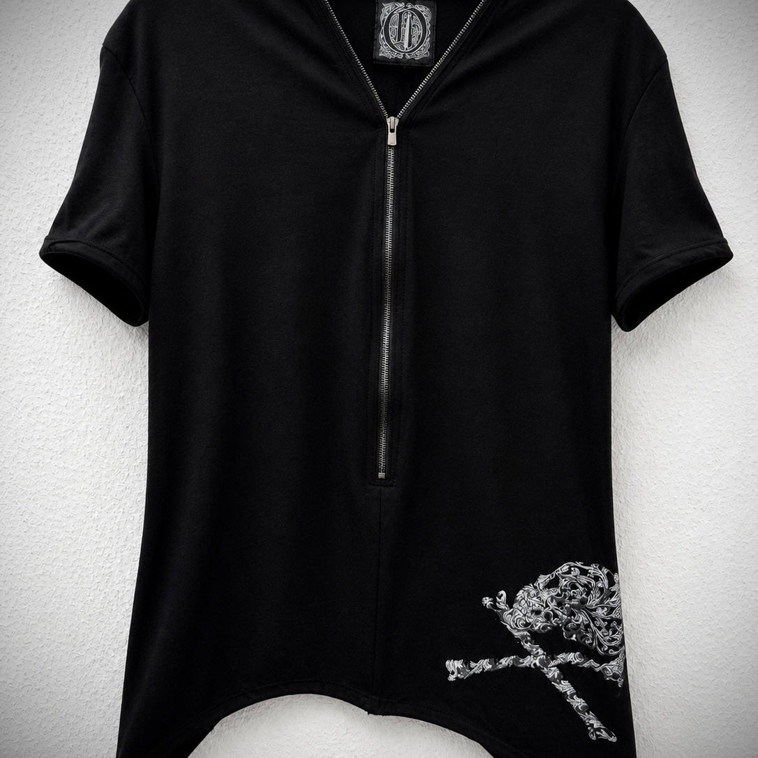 Obelisk Asymmetrical Skull Shirt - wintexarchive