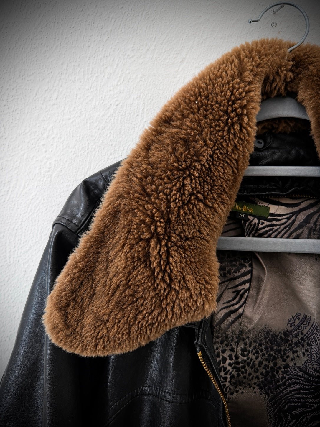 Obelisk Royal Flash Special Bomber Fur Leather Jacket - wintexarchive