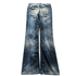 painted & distressed bootcut pants - wintexarchive