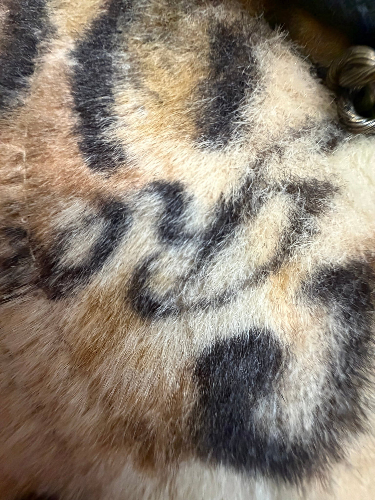 Roen Leopard Fur Studded Trucker Cap - wintexarchive