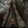 Roen Leopard Infusion Hybrid Leather Puffer Jacket - wintexarchive