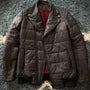 Roen Leopard Infusion Hybrid Leather Puffer Jacket - wintexarchive