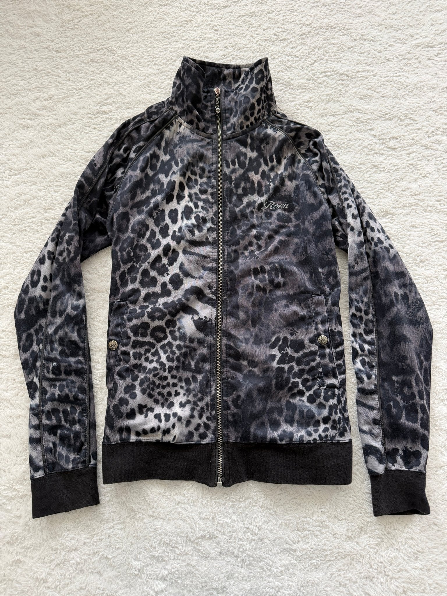 Roen Leopard Skull Track Jacket - wintexarchive