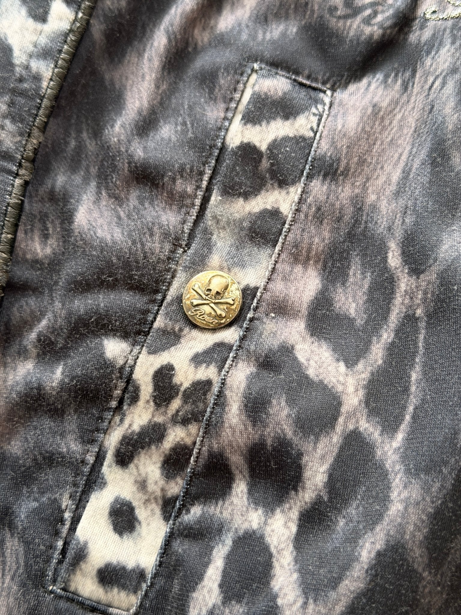 Roen Leopard Skull Track Pants - wintexarchive
