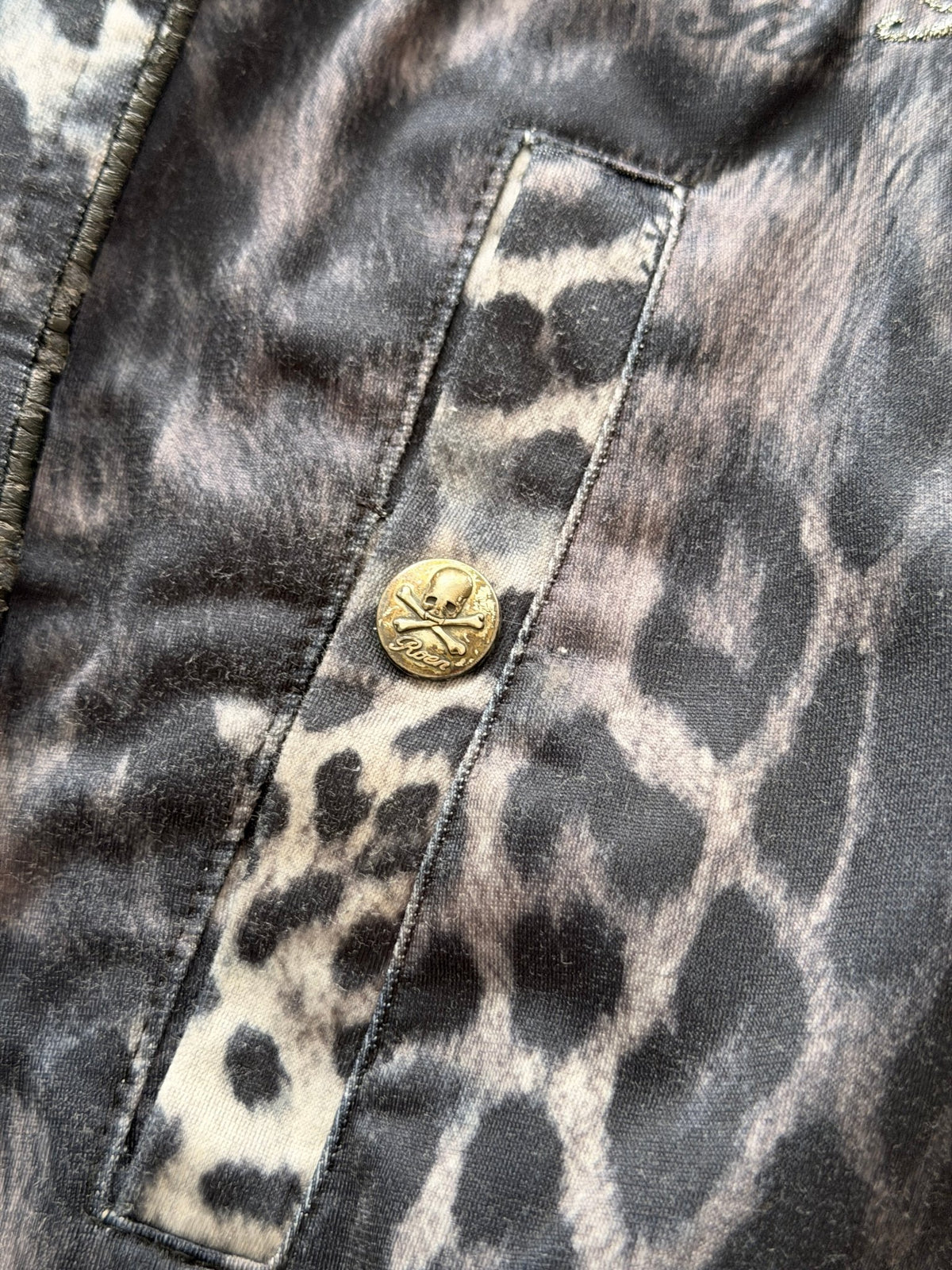 Roen Leopard Skull Track Pants - wintexarchive