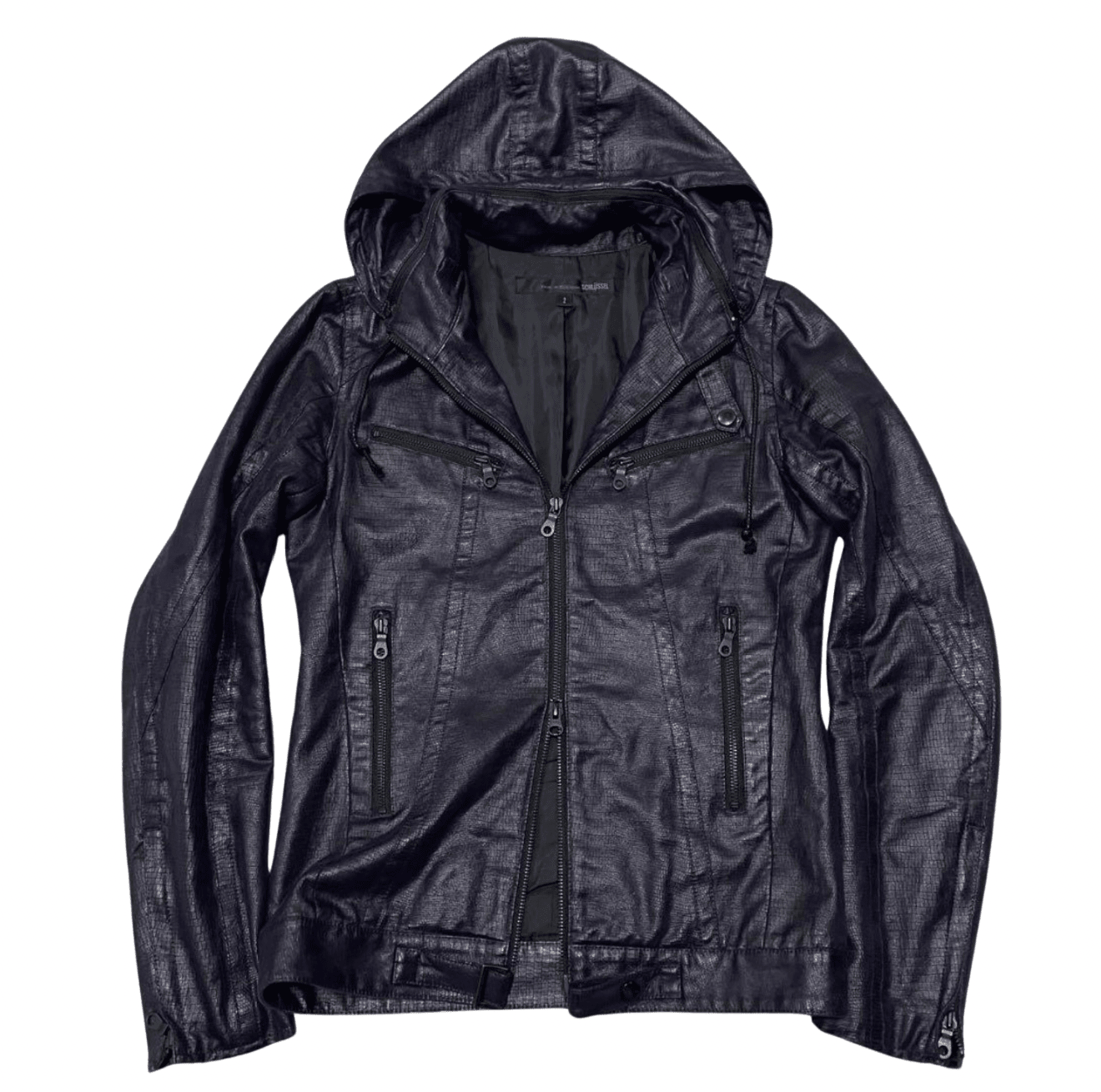Schlussel Convertible Hood Croc Jacket - wintexarchive