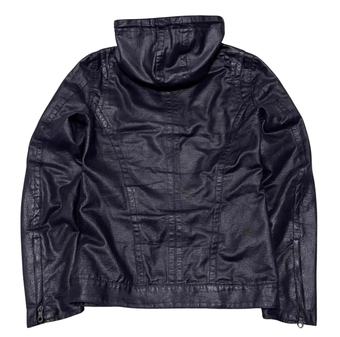 Schlussel Convertible Hood Croc Jacket - wintexarchive