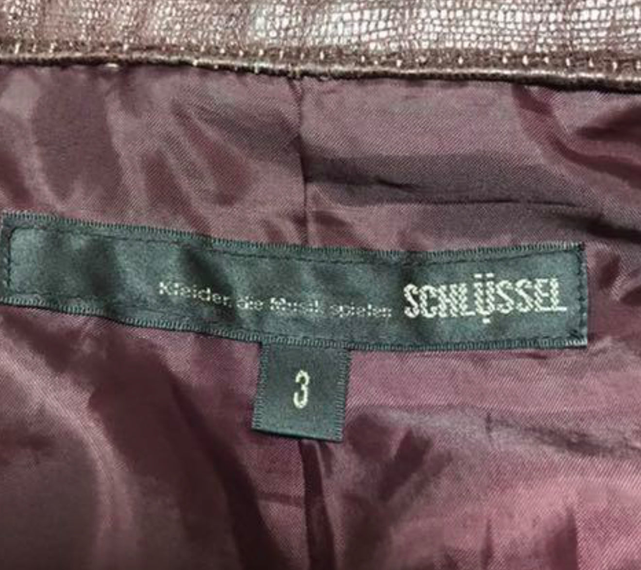 Schlussel Crocodile Bordeux rider jacket - wintexarchive