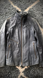 Schlussel Deep Sea Belted Leather Jacket - wintexarchive