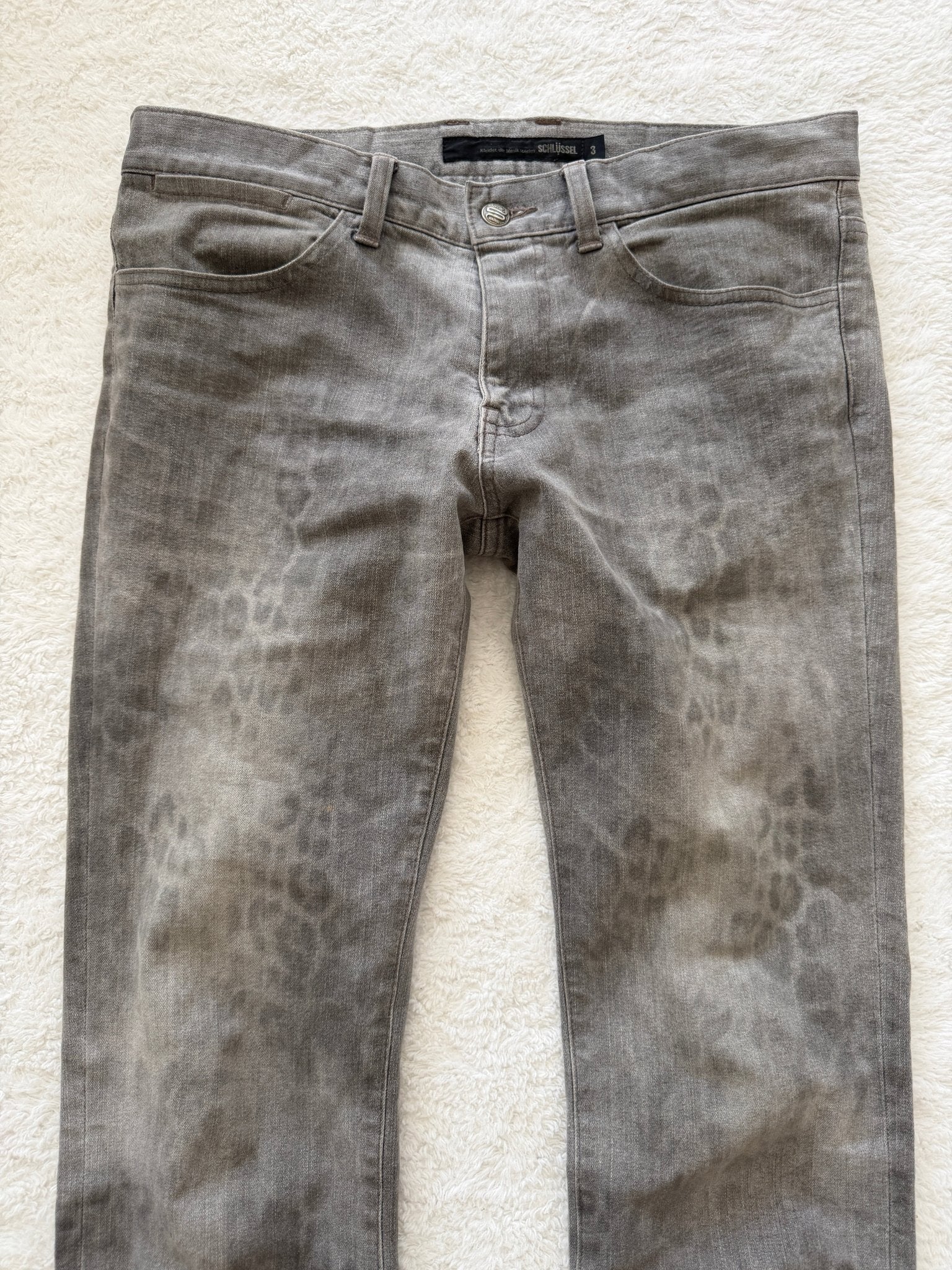 Schlussel Leopard Bootcut Pants - wintexarchive