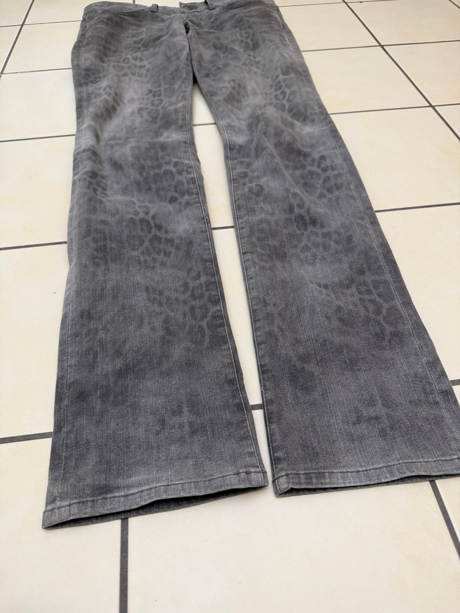 Schlussel Leopard Bootcut Pants - wintexarchive