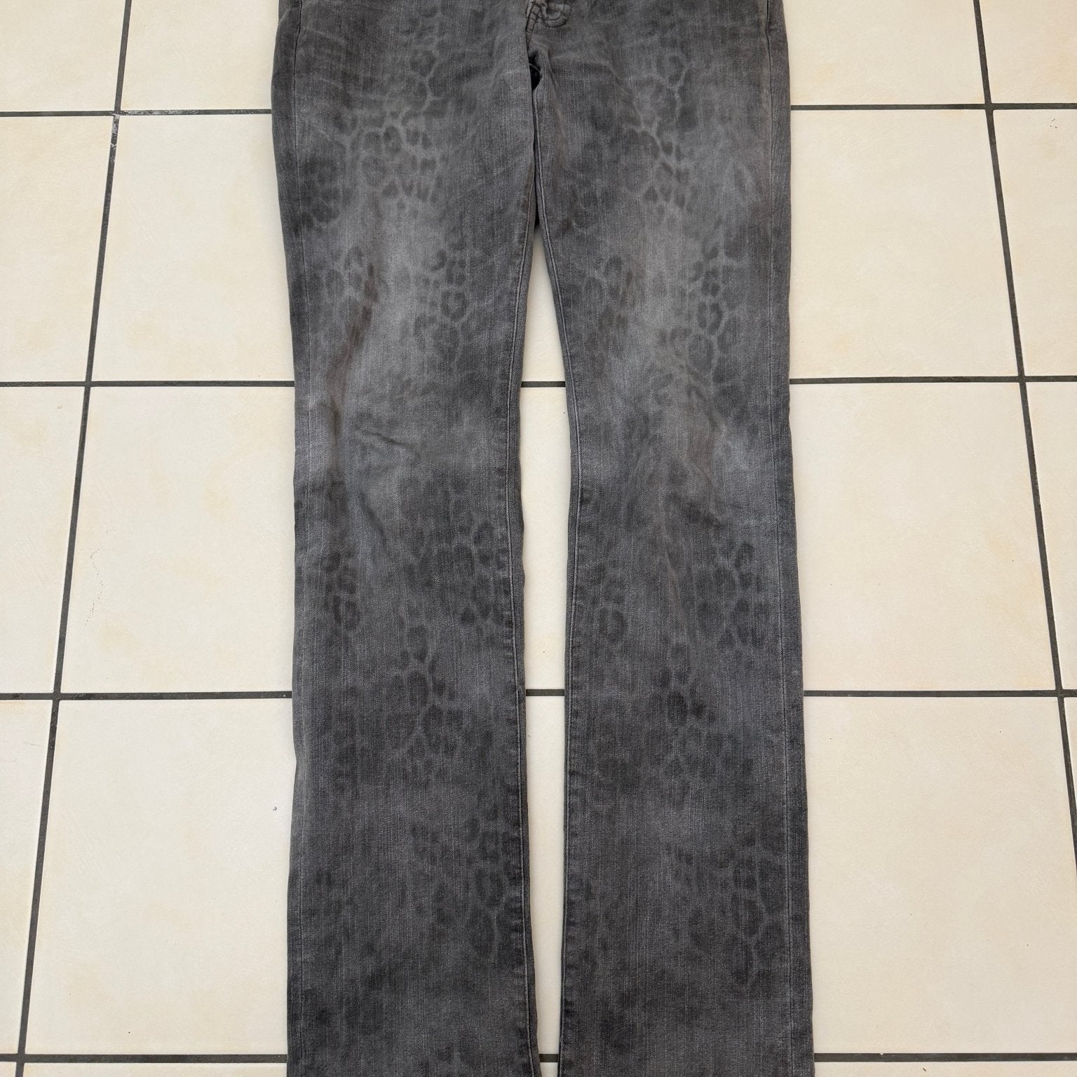Schlussel Leopard Bootcut Pants - wintexarchive