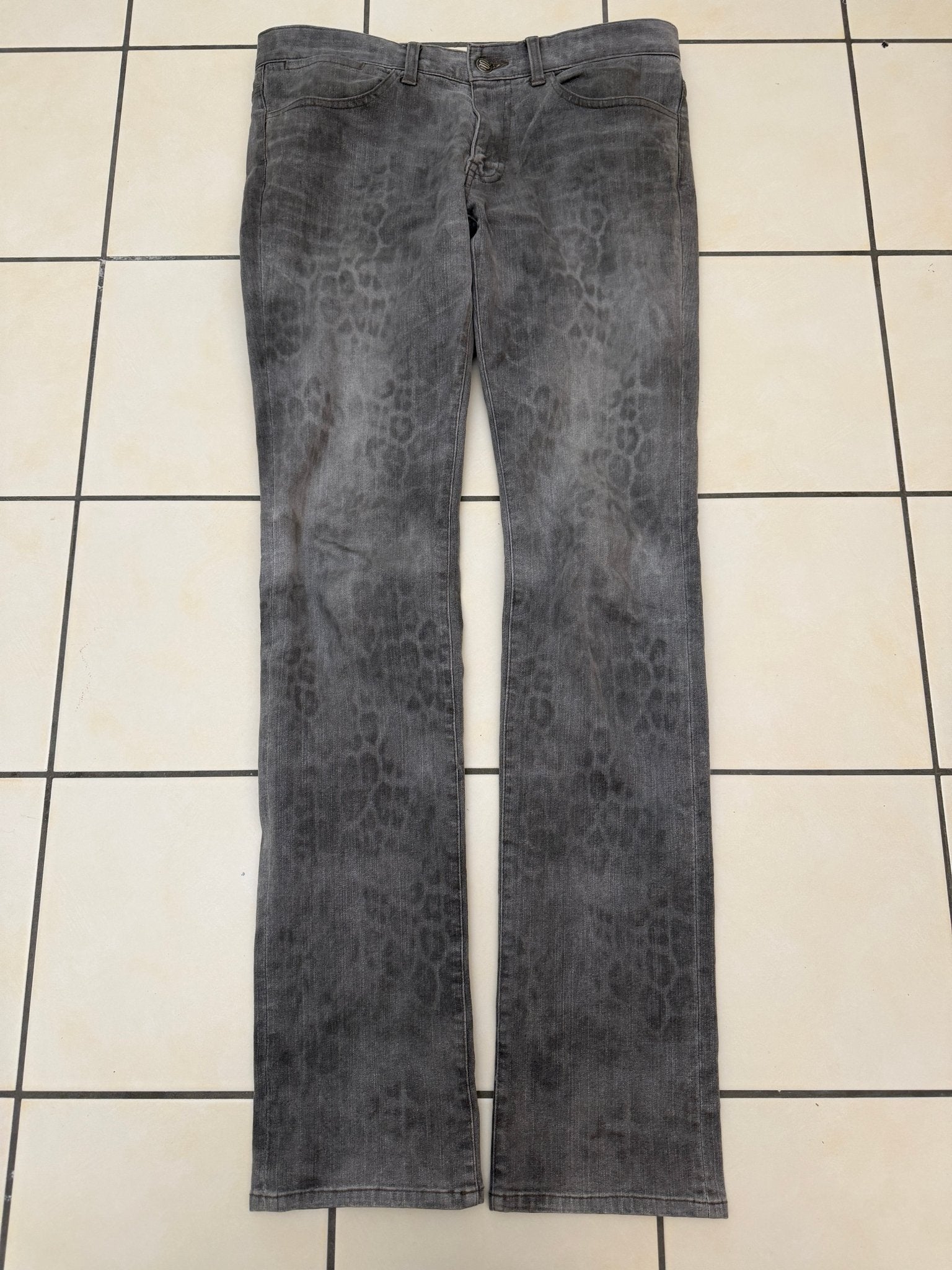 Schlussel Leopard Bootcut Pants - wintexarchive
