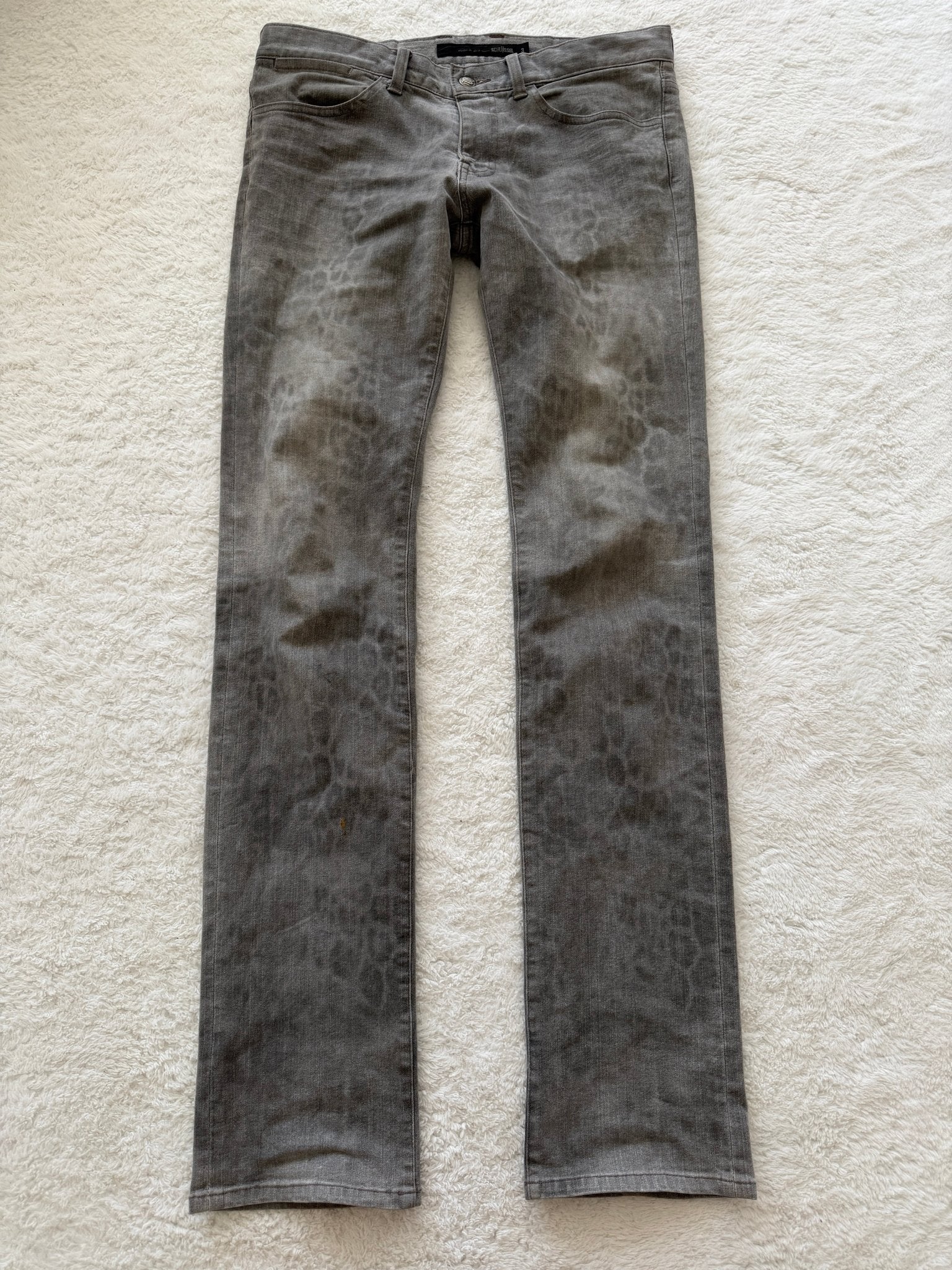 Schlussel Leopard Bootcut Pants - wintexarchive