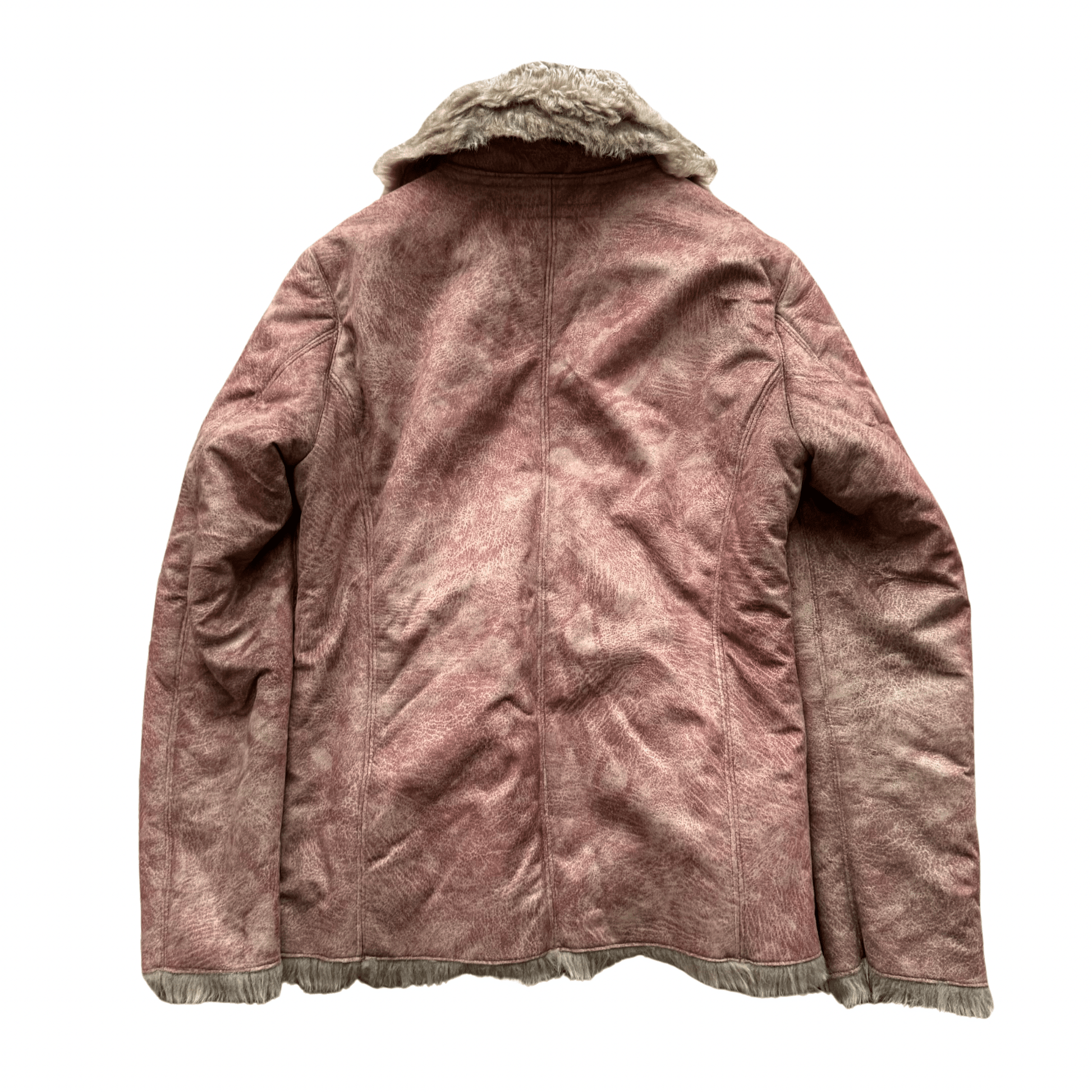 Schlussel Suede Fur Bondage Rider Jacket - wintexarchive