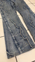 Semantic Design Spiral Studded Flared Pants - wintexarchive