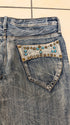 Semantic Design Spiral Studded Flared Pants - wintexarchive