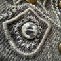 Semantic Design Studded Splattered Flared Denim - wintexarchive