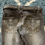 Semantic Design Studded Splattered Flared Denim - wintexarchive