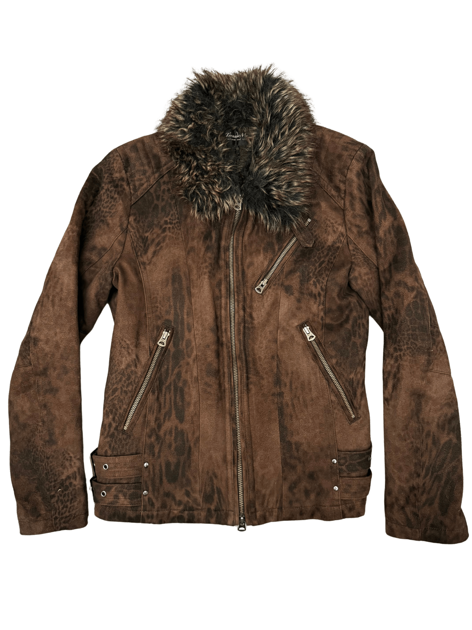 Tornado Mart 00‘s Leopard infusion fur jacket - wintexarchive