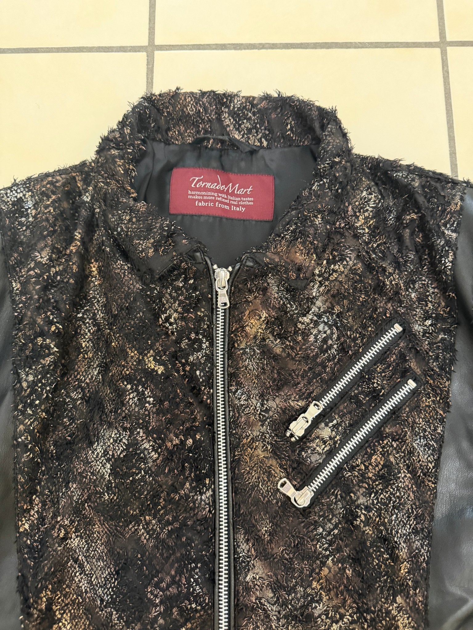 Tornado Mart Abstract Python Glitter Jacket - wintexarchive