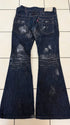 Tornado Mart Backlaced Waxed Bell Bottom Pants - wintexarchive