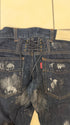 Tornado Mart Backlaced Waxed Bell Bottom Pants - wintexarchive