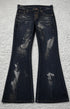 Tornado Mart Backlaced Waxed Bell Bottom Pants - wintexarchive