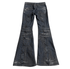 Tornado Mart Backlaced waxed flared denim - wintexarchive